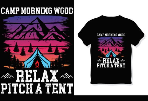 Morning Wood Camp Relax Summer T-Shirt 4: A Versatile Design for DIY Enthusiasts and Handmade Businesses