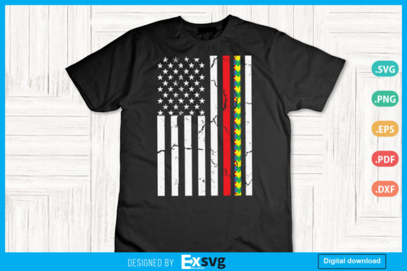 Thin Red Line Firefighter Support Autism