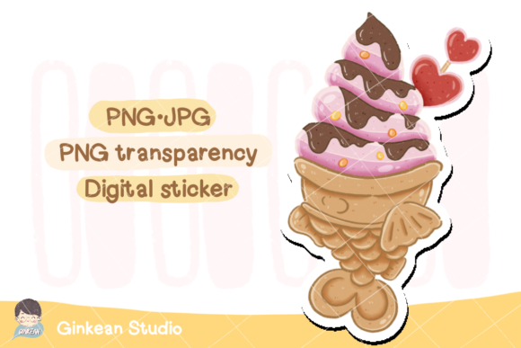 Valentine Ice Cream Clipart for Creative Projects